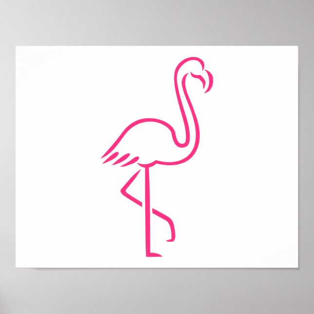 Rosa flamingo poster (Framsidan)