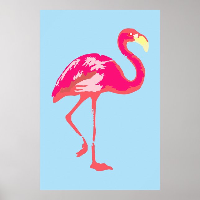 Rosa Flamingo Poster (Framsidan)