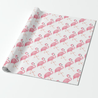 Rosa flamingo presentpapper