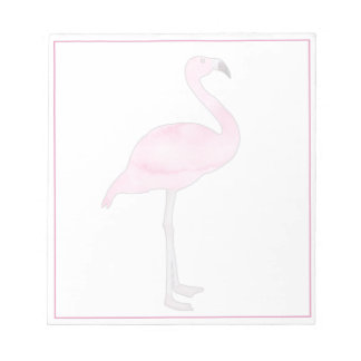 Rosa Flamingo Rosa Kant Genomskinlig Overlay Anteckningsblock