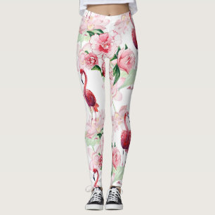 Rosa Flamingo: Seamless Mönster Elegance Leggings