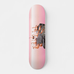 Rosa Flamingo Skateboard Bräda 20,5 Cm