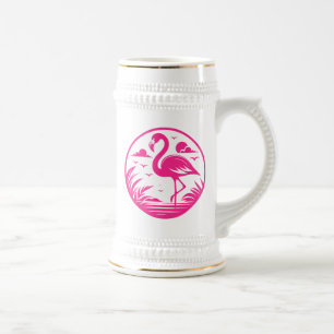 Rosa Flamingo Sommar Cirkel Design-68730 Sejdel