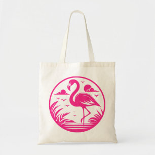 Rosa Flamingo Sommar Cirkel Design-68730 Tygkasse