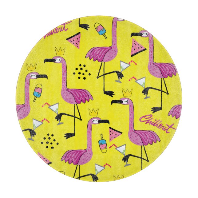 Rosa Flamingo: Sommaren Mode Mönster (Framsidan)