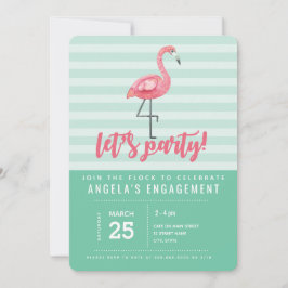 Rosa Flamingo Sommarpartiets inbjudan