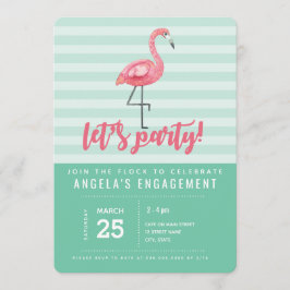 Rosa Flamingo Sommarpartiets inbjudan