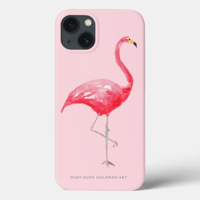 Rosa Flamingo Söt Tropisk Fågel Regnskog Tjejig (Baksida)