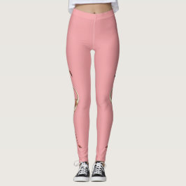 Rosa Flamingo Spandex Leggings