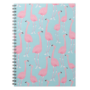 Rosa Flamingo Spiral bärbar dator Anteckningsbok