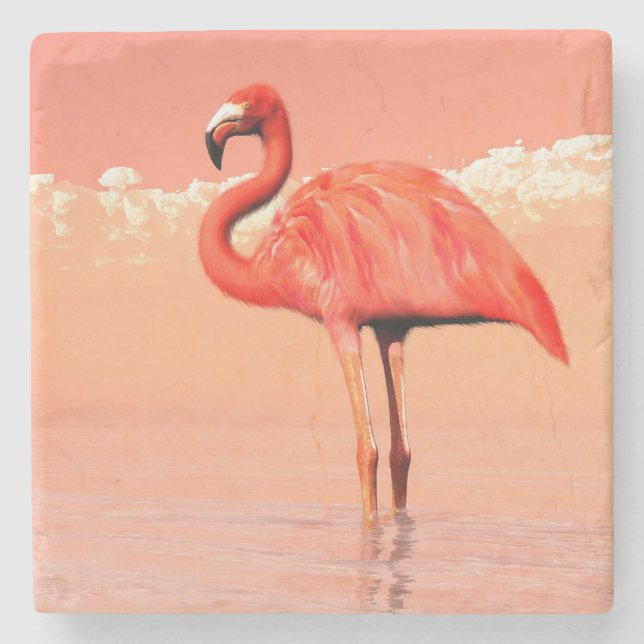 Rosa flamingo stenunderlägg (Framsidan)