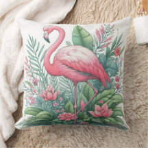 Rosa Flamingo stor