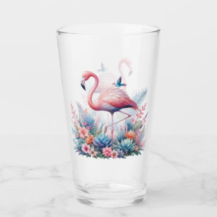 Rosa Flamingo Sublication-95160 Glaskopp