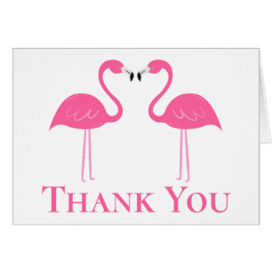 Rosa Flamingo Summer Beach Wedding Tack OBS Kort