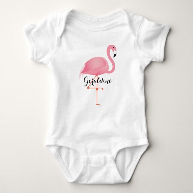 Rosa Flamingo T-shirt (Framsida)