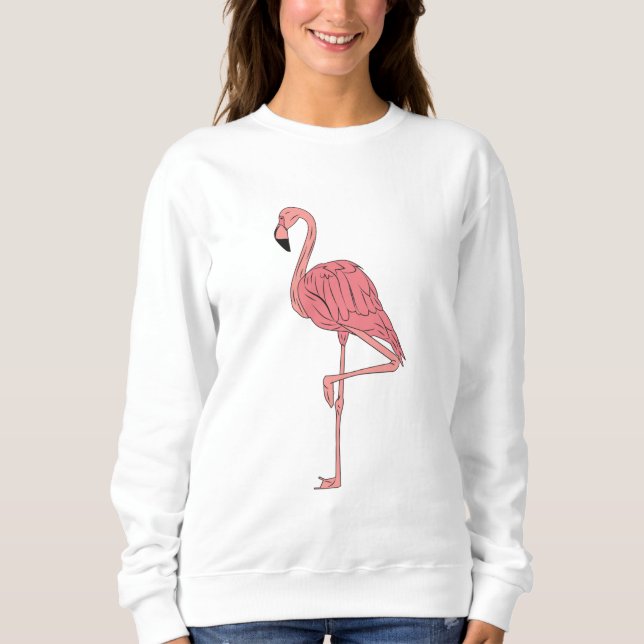 Rosa Flamingo T Shirt (Framsida)