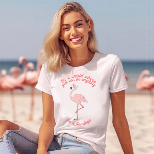 Rosa Flamingo T Shirt (Skapare uppladdad)