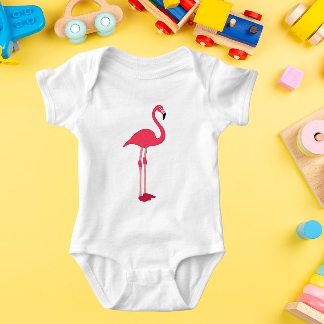 Rosa Flamingo T-Shirt (Pink Flamingo T-Shirt Baby Bodysuit)
