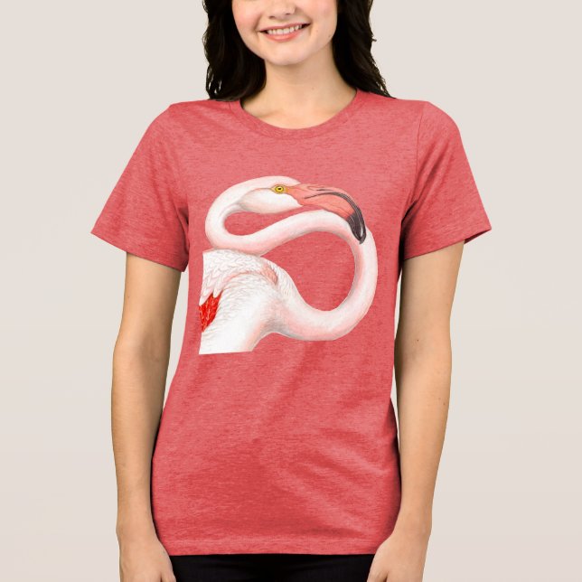 Rosa Flamingo T Shirt (Framsida)