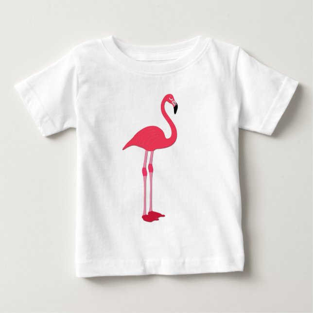 Rosa Flamingo T-Shirt (Framsida)