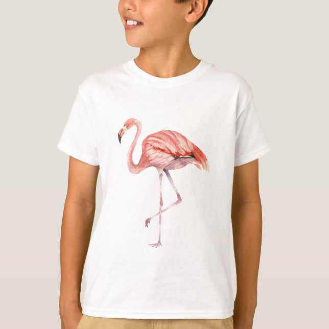 Rosa Flamingo T-shirt (Framsida)