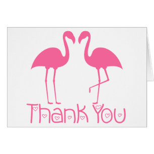 Rosa Flamingo Tack Tropical Bröllop Beach P OBS Kort