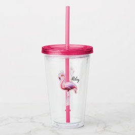 Rosa Flamingo Take Away Mugg