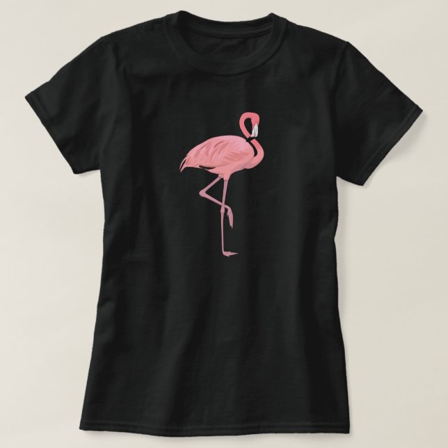 Rosa flamingo tee shirt (Design framsida)