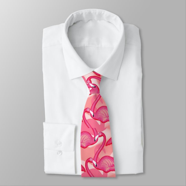 rosa flamingo tie slips (Bunden)