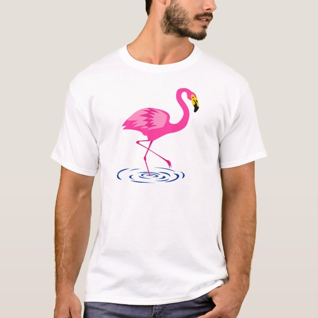 Rosa Flamingo Tröja (Framsida)