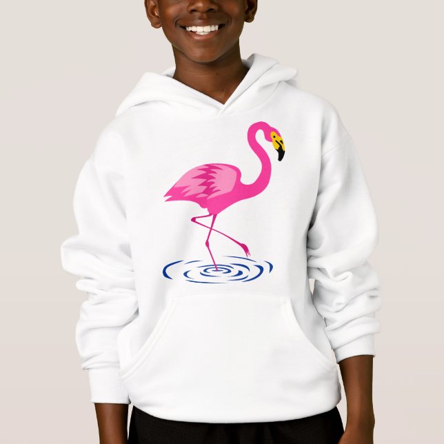 Rosa Flamingo Tröja (Framsida)