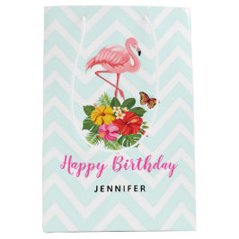 Rosa Flamingo & Tropical Hibiscus Finare Birthday