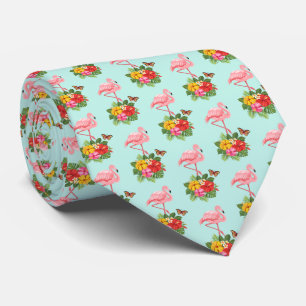 Rosa Flamingo & Tropical Hibiscus Finare Mönster Slips