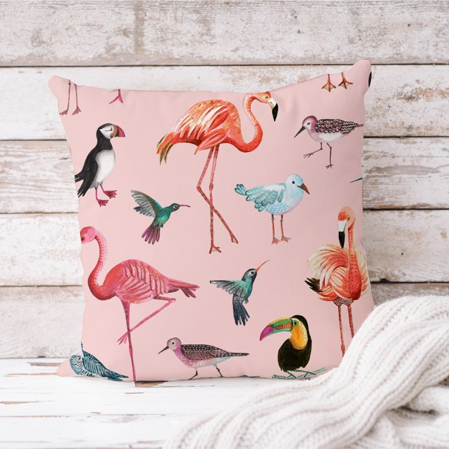 Rosa Flamingo Tropical utomhus | Pillow Kudde (Skapare uppladdad)