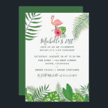 Rosa Flamingo Tropical Watercolor 21:a födelsedage Inbjudningar<br><div class="desc">Vattenfärgning,  tropisk löv,  21:a födelsedagen party firande inbjudan med elegant handskriftstypografi anpassade till dina händelsespecifikationer.</div>