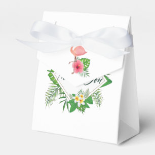 Rosa Flamingo Tropical Watercolor Luau Studenten Presentaskar