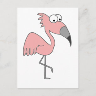 Rosa Flamingo Vykort