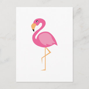 Rosa Flamingo Vykort