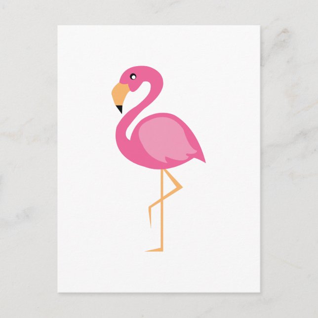 Rosa Flamingo Vykort (Framsida)