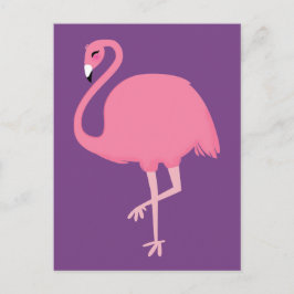 Rosa Flamingo-vykort Vykort