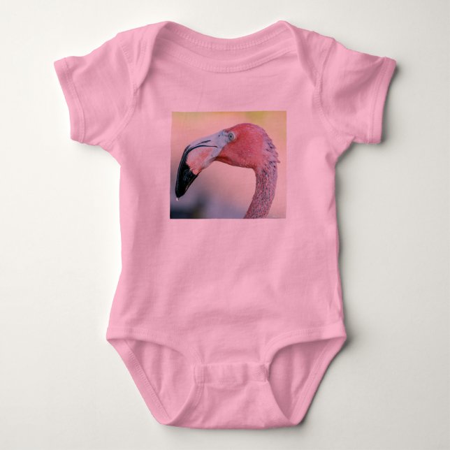Rosa FlamingobabyRomper med tuTuen Tee (Framsida)