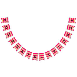 Rosa FlamingoBuntingbaner Vimplar