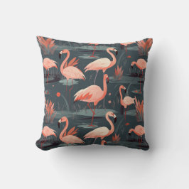 Rosa Flamingoes i Vatten Kudde