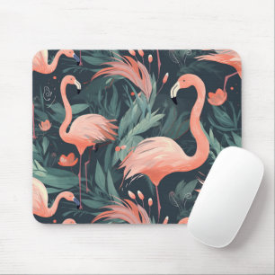 Rosa Flamingoes in Ferns Musmatta