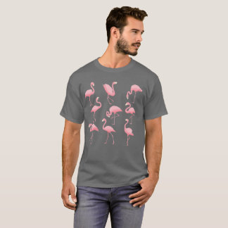 Rosa flamingogruppvibes t shirt
