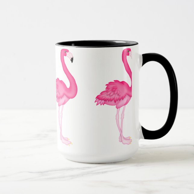 Rosa Flamingokaffemugg Mugg (Höger)