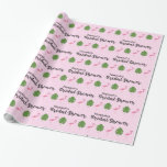 Rosa FlamingoLuau möhippa Presentpapper<br><div class="desc">Vara värd ett themed party för luaumöhippa. Personifiera detta med brud-till var känt. Detta slående in papper presenterar min rosa flamingo- och monsteralövillustration för ditt tropiska tema.</div>