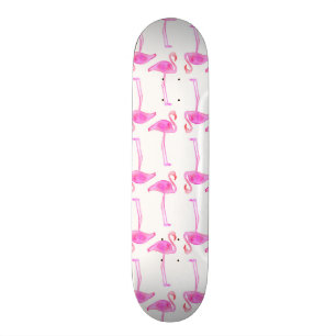 Rosa Flamingomönster Old School Skateboard Bräda 18 Cm
