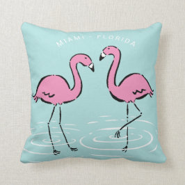Rosa Flamingopersonlig Kudde