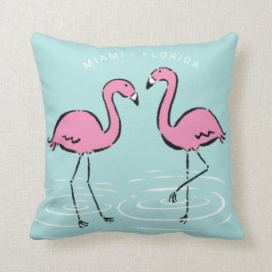 Rosa Flamingopersonlig Kudde